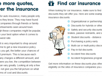 Find Discounts Through Auto Insurance Quotes